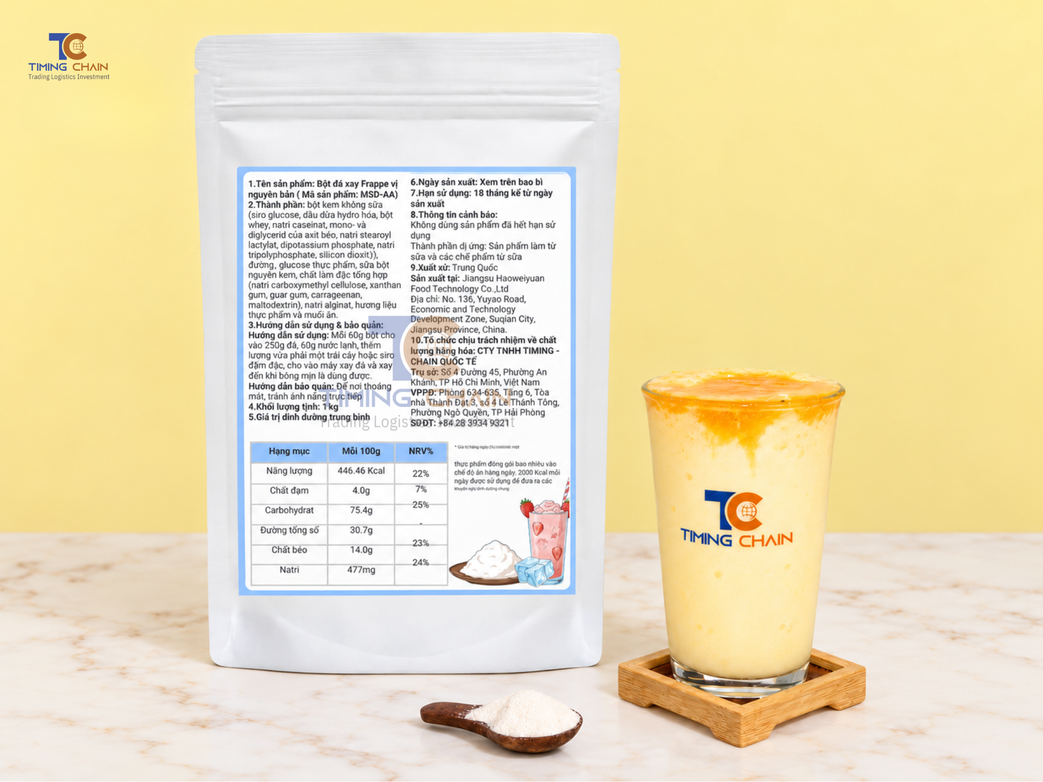 Bột Đá Xay Frappe Vị Nguyên Bản