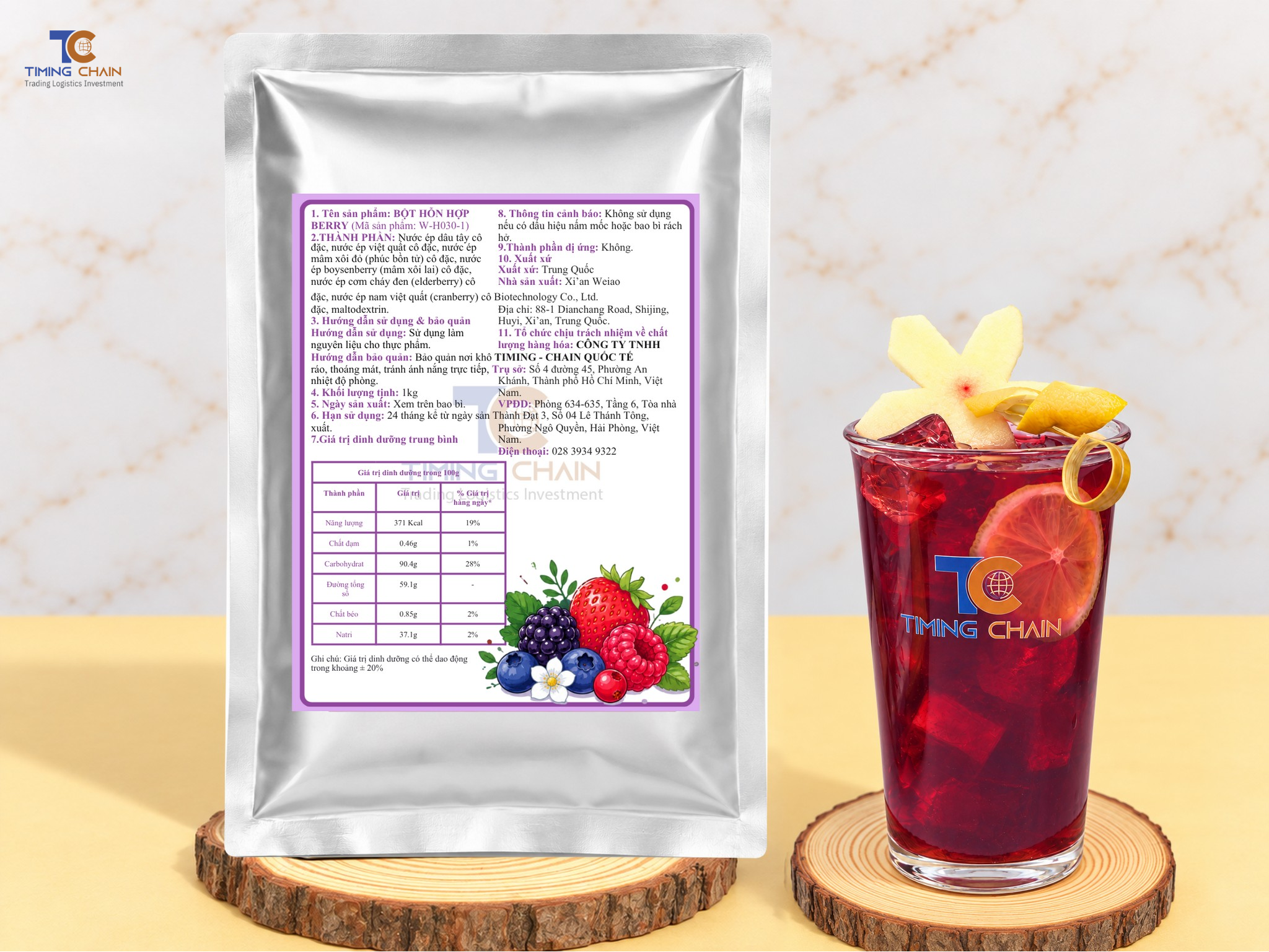 Bột Hỗn hợp Berry