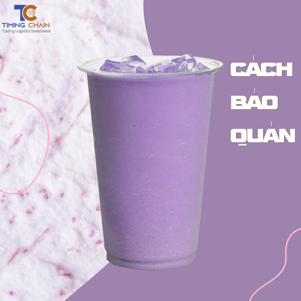 Bảo quản bột khoai môn pha trà sữa như thế nào?