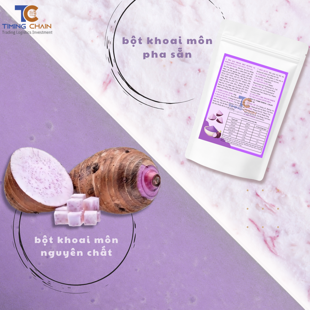 Bột khoai môn pha trà sữa có những loại nào?