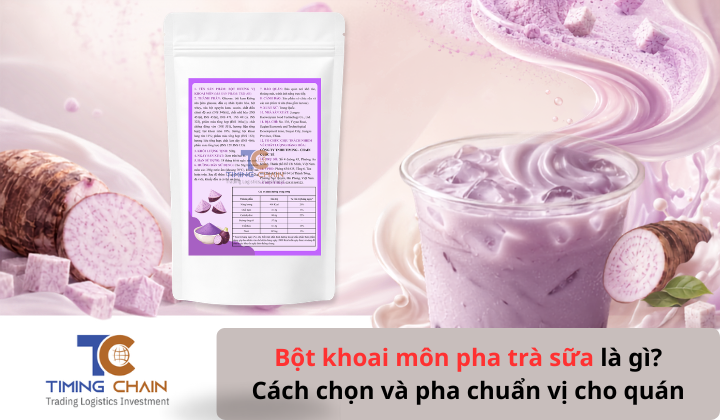 Bột khoai môn pha trà sữa là gì? Cách chọn và pha chuẩn vị cho quán