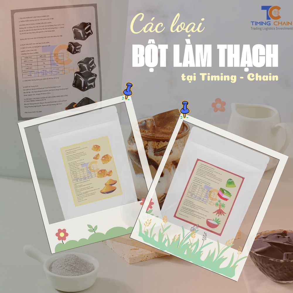 Các loại bột làm thạch phổ biến tại Timing - Chain