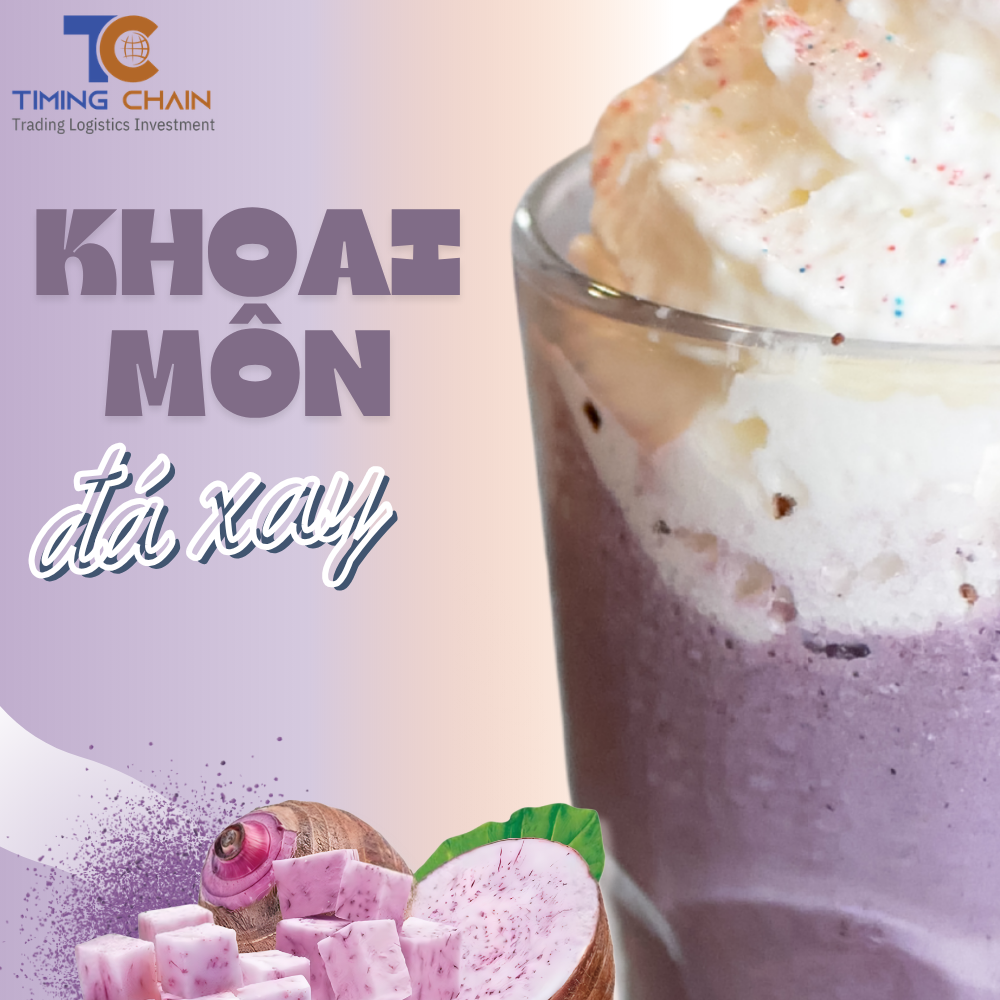Khoai môn đá xay - Hương vị béo bùi được nhiều khách hàng yêu thích
