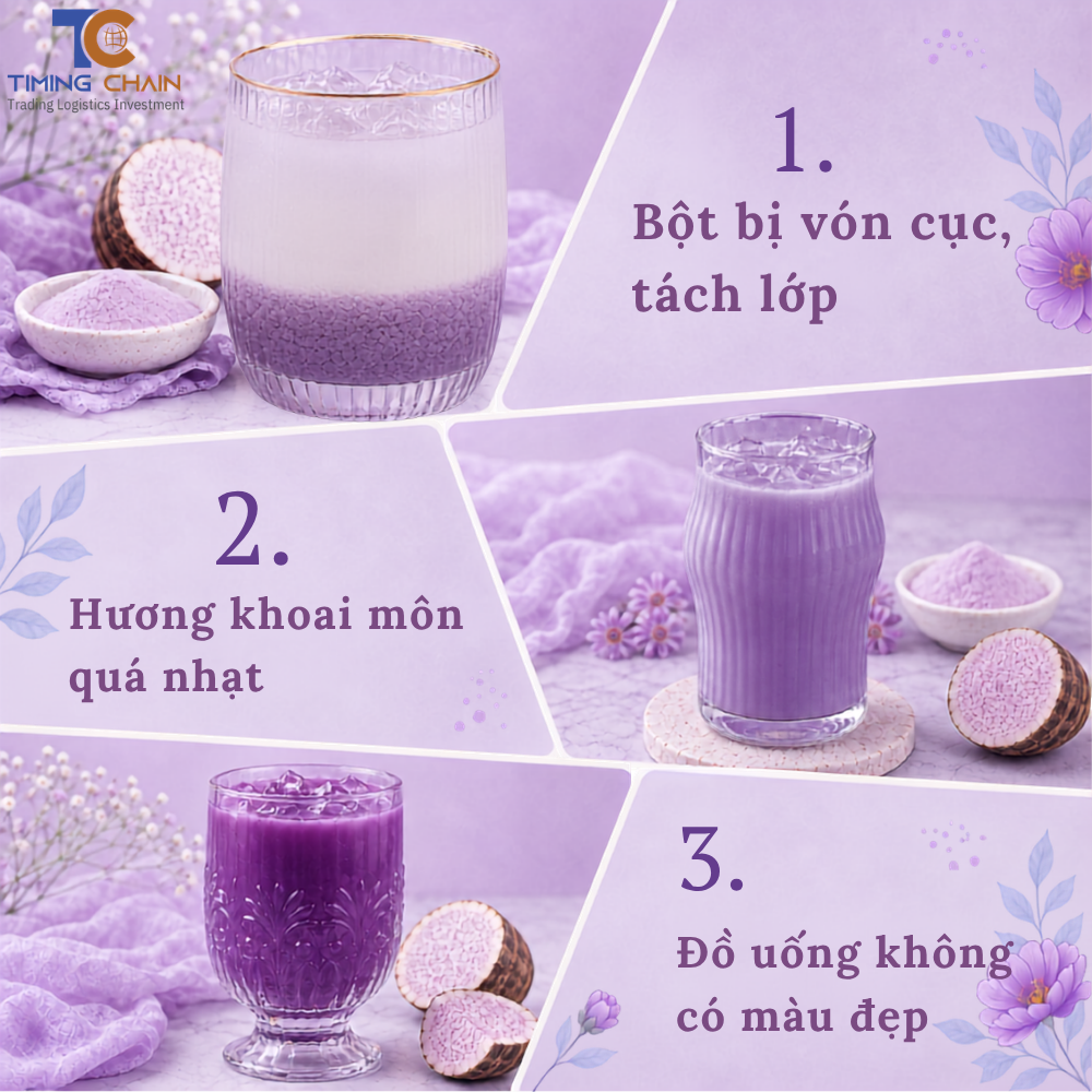 Những lỗi thường gặp khi pha trà sữa khoai môn là gì?