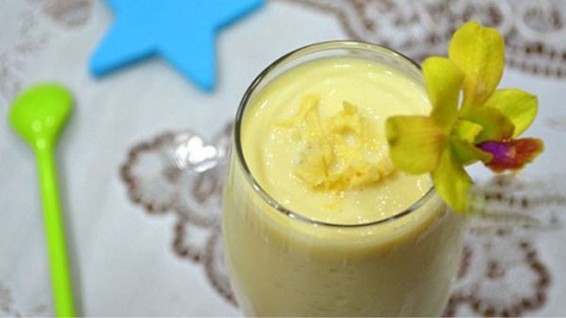 Ice blended durian coconut powder