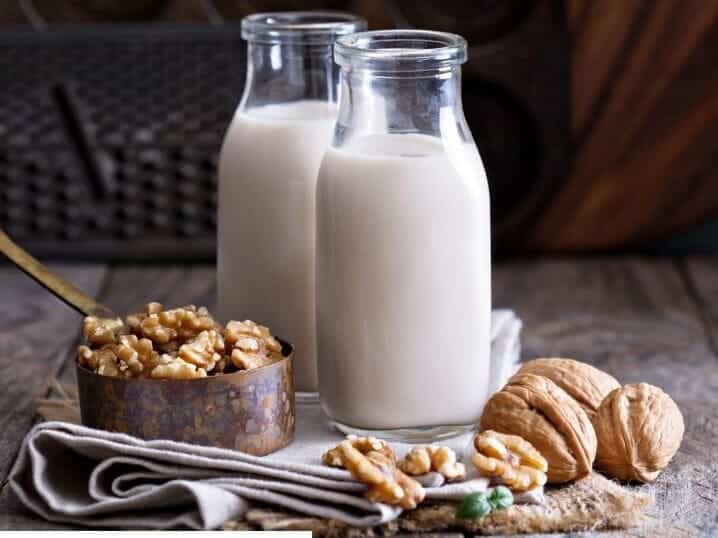 Brown rice milk powder walnut hazelnut