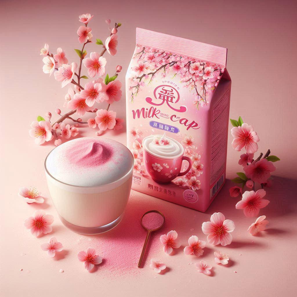 Bột tạo màng sữa hương hoa đào