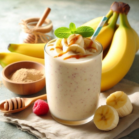 Banana smoothie powder
