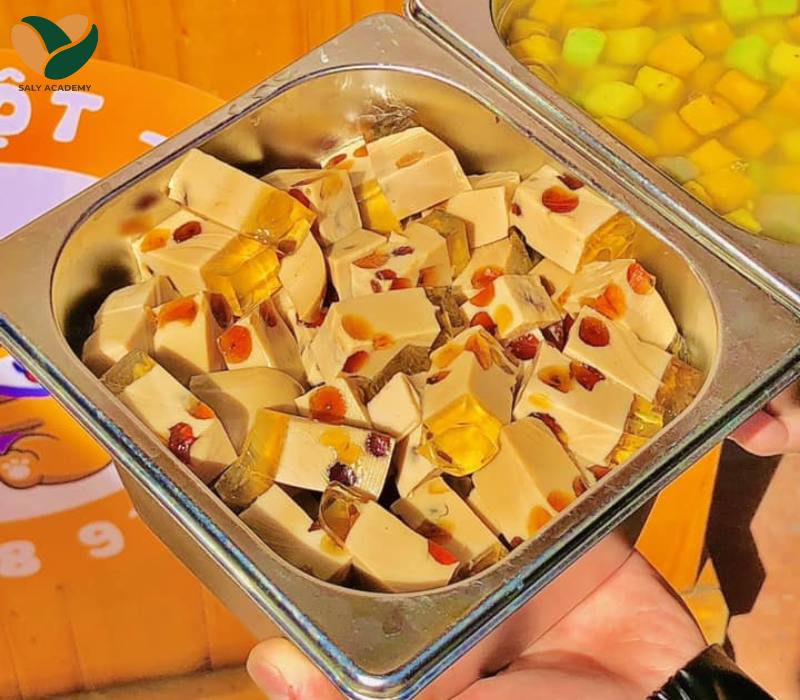 Bột thạch hồng trà