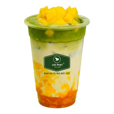 Mango flavored green tea powder
